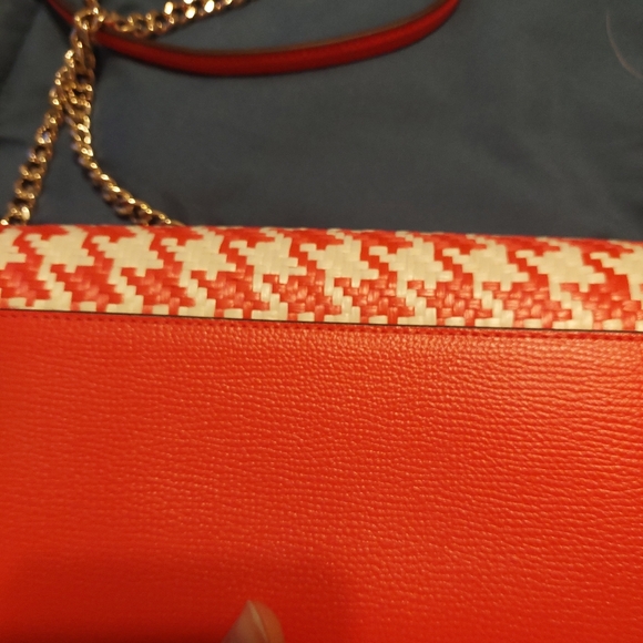 Kate Spade pink houndstooth crossbody/clutch wallet NWT - Picture 7 of 8